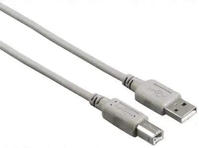 Cable USB - Hama 00200900, 1.5 m, De USB-A a USB-B, 2.0, 480 MBit/s, Negro