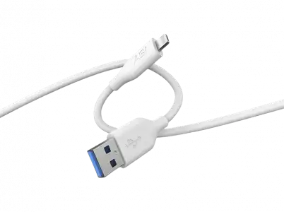 Cable USB - ISY ICS-5000-WT-AL, De USB-A a Lightning, 2 m, Blanco