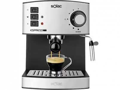 Cafetera express - Solac CE4480, Potencia 850W, 19 Bares de presión, Depósito 1.2L, Inox