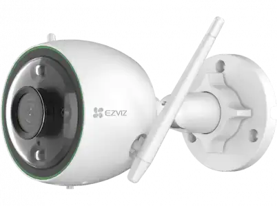 Cámara de vigilancia IP - Ezviz C3N, WiFi, Visión Nocturna, Full HD, Blanco