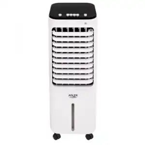 Climatizador Evaporativo 12 L Portátil, Air Cooler, Humidificador, Purificador, Cajón Hielo Blanco 350w Adler Ad 7913