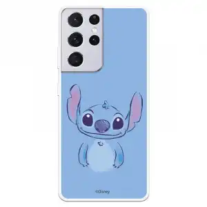 Funda Oficial de Disney Stitch Azul Lilo y Stitch para Samsung Galaxy S21 Ultra