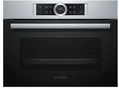 Horno - Bosch CBG675BS3, Compacto, Acero inoxidable, Pirolítico, 45L, LED