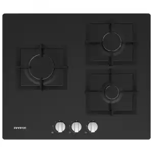 Infiniton GGMCI-315 Placa de Gas 3 Zonas 60cm Cristal Negro