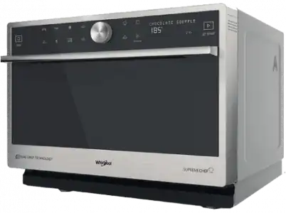 Microondas con horno - Whirpool MWSC 9133 SX, 1000W, 7 niveles de potencia, 33 l, Inox