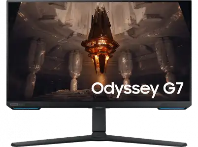 Monitor gaming - Samsung Odyssey G7 LS28BG700EPXEN, 28", UHD, 1 ms, 144 Hz, USB, Bluetooth, Negro