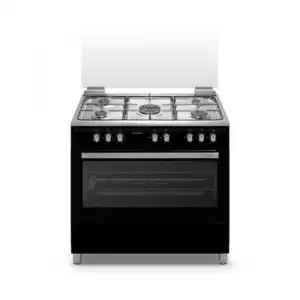 Schneider Scg9mfcb Cocina De Gas 110l 4 Fuegos + 1 Wok Limpieza Por Catálisis Acero Inoxidable