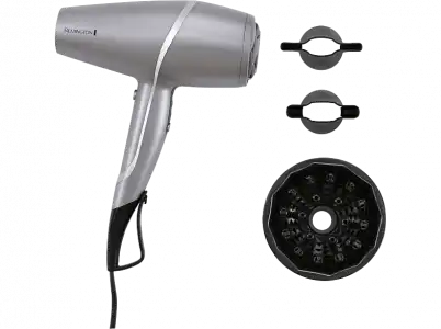 Secador - Remington PROluxe You Adaptive Hairdryer AC9800, 2400 W, 3 temperaturas, 2 velocidades, Gris