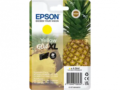 Cartucho de tinta - Epson 604XL INK, Tamaño XL, Hasta 500 páginas, Amarillo