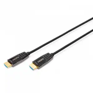 Digitus Cable HDMI AOC Fibra Óptica Híbrido UHD 8K Macho/Macho 15m Negro