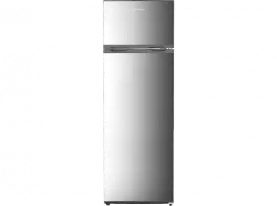 Frigorífico combi - Jocel JF239L, Cíclico, 160 cm, 239 l, Estantes cristal, Acero Inox