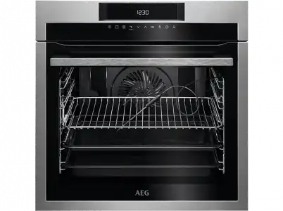 Horno - AEG BPE642120M, Multifunción, Pirolítico, 71 l, Función Grill, 60 cm, Inox antihuellas