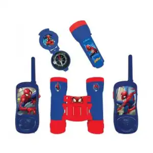 Kit Del Aventurero Con Walkie Talkies,rango 120m, Spider-man