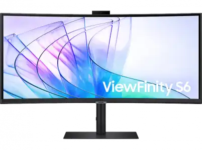 Monitor - Samsung ViewFinity S6 LS34C652VAUXEN, 34", UWQHD, 5ms, Max 100Hz, Curvo, Negro