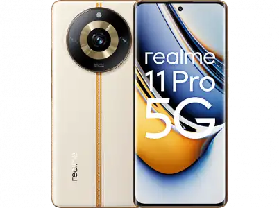 Móvil - realme 11 Pro, Blanco, 256 GB, 8 GB RAM, 6.7 " FHD+ OLED Cueved Display, Cámara 100 MP, MediaTek Dimensity 7050, 5000 mAh, Android 13