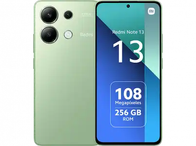 Móvil - Xiaomi Redmi Note 13, Mint Green, 256 GB, 8GB RAM, 6.67" AMOLED FHD+, Snapdragon 685, 5000 mAh, Android