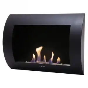 Purline INOX-CLASIC R Biochimenea Eléctrica de Pared 1500W Negro