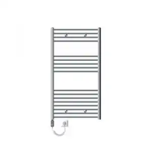 Radiador De Baño 750x1200 Mm Cromo Eléctrico Con Resistencia 900w