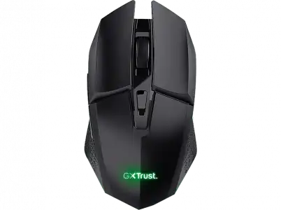 Ratón gaming - Trust GXT 110 Felox, Inalámbrico, 4800 dpi, 6 teclas, Autonomía 80h, Negro