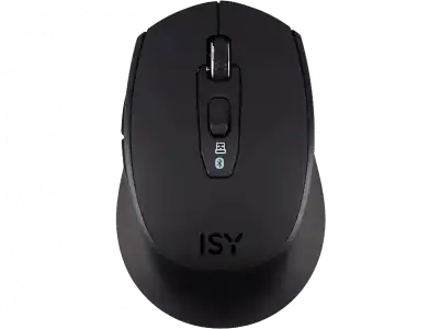 Ratón inalámbrico - ISY IBM 1000, Inalámbrico, Bluetooth, 1600 PPP, Señal óptico por Diodos Láser, Negro