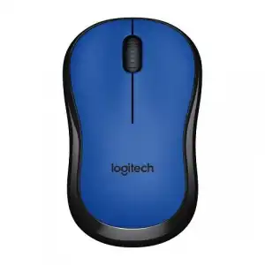 Ratón inalámbrico - Logitech M220 Silent, Óptico, 1000DPI, Ambidextro, Silencioso, Azul